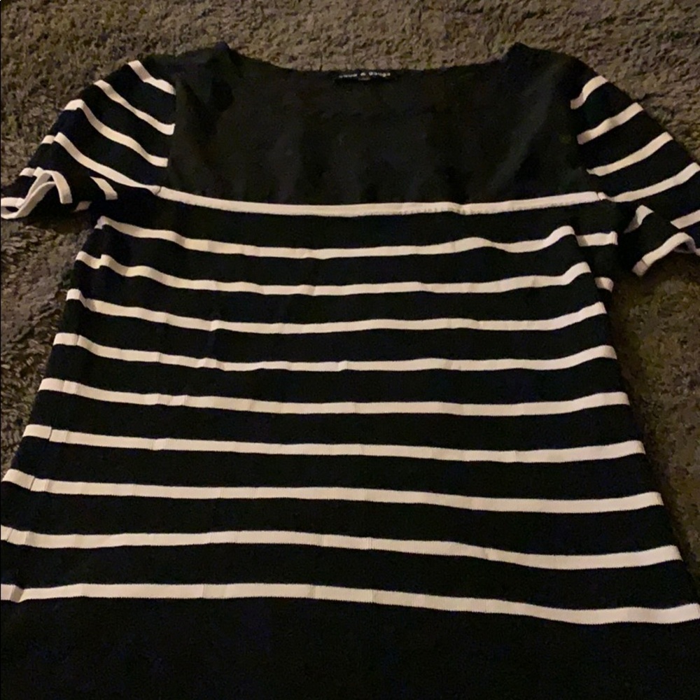 Cable & Gauge short sleeved sweater